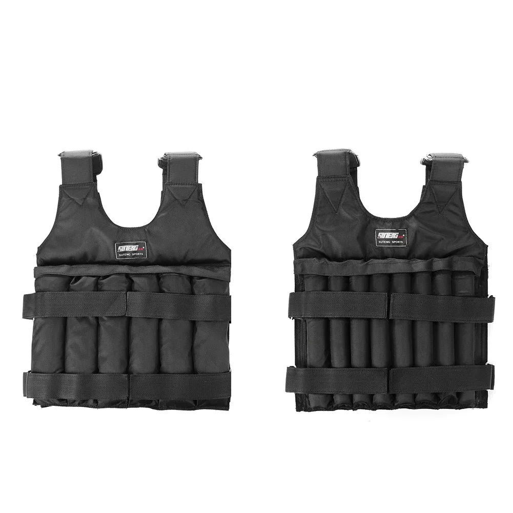 3/15/35Kg 1-50Kg Weight Training Vest Empty Bag Fitness Running Vest Adjustable Weight Jacket Workout Equipment for Jogging