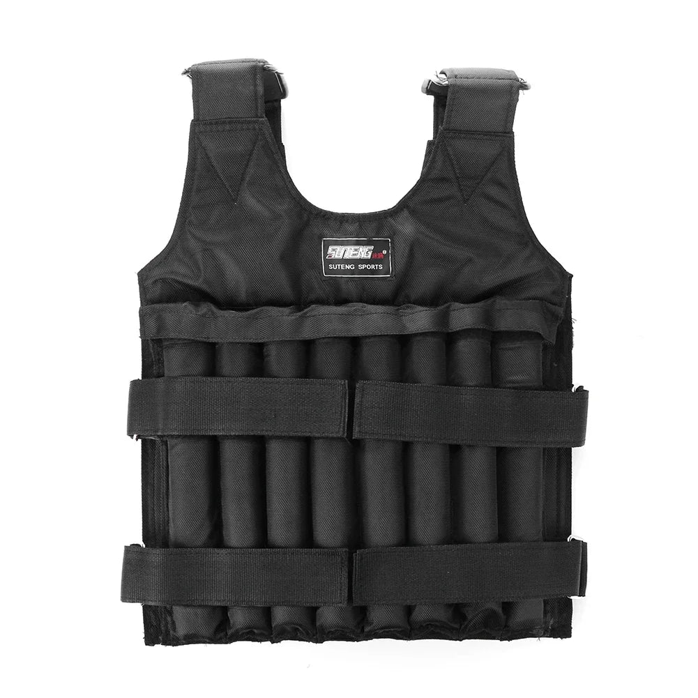 3/15/35Kg 1-50Kg Weight Training Vest Empty Bag Fitness Running Vest Adjustable Weight Jacket Workout Equipment for Jogging