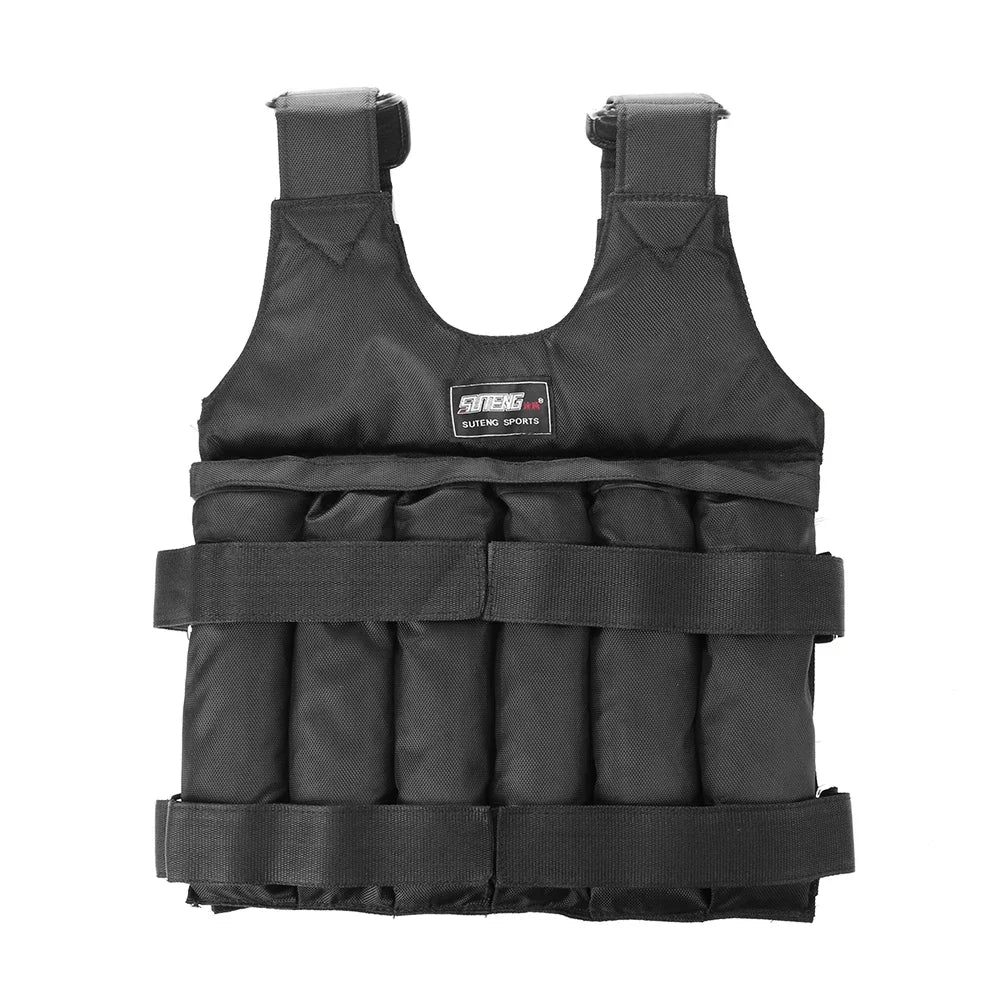 3/15/35Kg 1-50Kg Weight Training Vest Empty Bag Fitness Running Vest Adjustable Weight Jacket Workout Equipment for Jogging