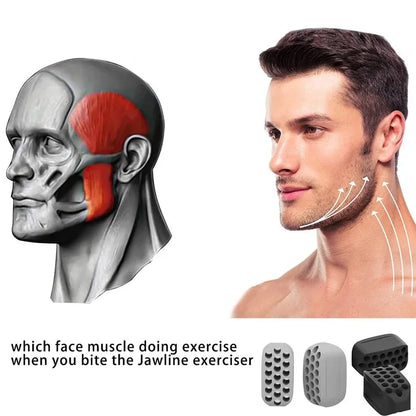 Silicone Jaw Exerciser Facial Toner  Jawline Fitness Ball Neck Toning
