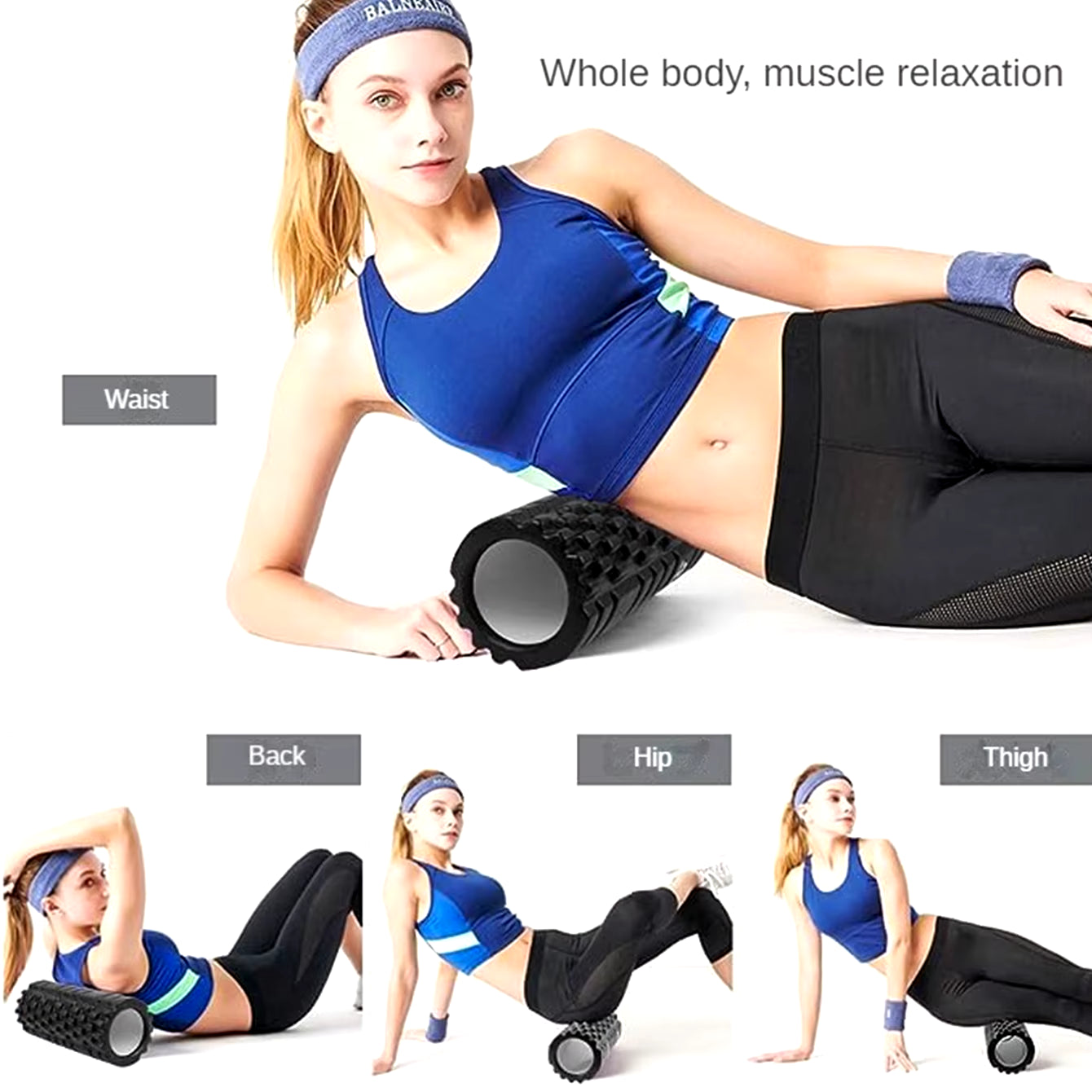 33Cm Foam roller Massage Roller Muscle Back Muscle Massage the Grid Back Training Set Shipping
