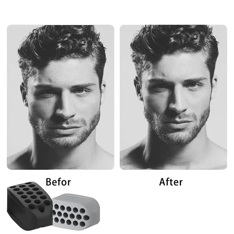 Silicone Jaw Exerciser Facial Toner  Jawline Fitness Ball Neck Toning